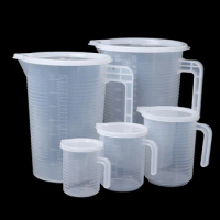300ml/500ml/1000ml/3500ml/5000ml Plastic Liquid Measuring Cup Jug Pour Spout Surface With Lid Measuring Tools Baking Kitchen