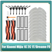 26PCS For Xiaomi Mijia 1C 2C 1T Mi Robot Vacuum Mop Dreame F9 Vacuum Cleaner Parts HEPA Filter Main Side Brush Mop Cloth