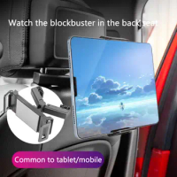 Headrest Tablet Mount 360 Degree Rotating Tablet Stand Car Pillow Mobile Phone Holder Back Seat Headrest for iPad 4.7"-12.9"