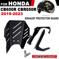 Motorcycle Cross Short Exhaust Guard Cover Protector for HONDA CBR650R CBR 650R CB650R CBR CB 650R 2019 - 2022 2023 Accessories