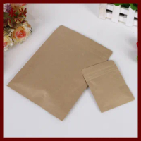 8*11cm 100pcs Kraft Paper Ziplock Bag For Gifts/tea/candy/jewelry/sweets/bread Packaging Paper Food Bag Diy Jewelry Pack Display