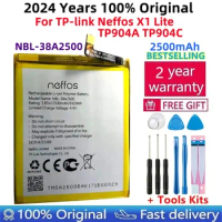 100% Original NEW 2500mAh NBL-38A2500 Battery For TP-link Neffos X1 Lite TP904A TP904C Mobile Phone Batteries Bateria+Tools Kits