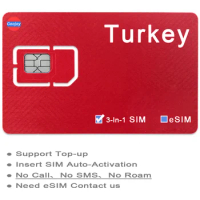 Turkey Prepaid Sim Card,Turkey eSIM Card,4G Internet Sim Card, Travel Abroad Data Card For Turkey,Sim Unlimited Data,ESIM Card