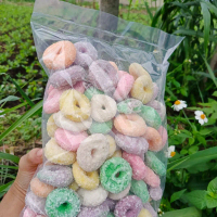 Kueh donat manis warna warni,manis  Food Frozen Makanan viral