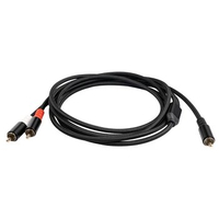 RCA Y Adapter Cable Subwoofer Y Cable 1X RCA to 2X RAC Audio Cable 1 Rca to 2 Rca Power Amplifier Audio Cable,5 Meter