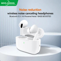 GOOJODOQ Bluetooth Headphones Sport Noise Cancelling TWS 5.3 Wireless TWin-ear headphones for extra long standby operation