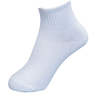 三合豐 ELF 全白精梳棉短襪/學生襪-18雙(有加大尺碼)