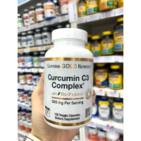 美國California Gold Nutrition 薑黃素 C3複合物 含黑胡椒 500毫克 120粒素食膠囊
