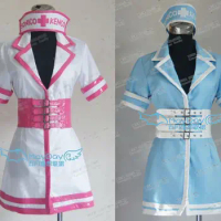 Super Sonico SONICOMI Nurse Uniform cosplay costume dress Custom Made Free Shipping