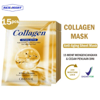 15Pcs Sheet Mask Korea Cindynal Collagen Anti Aging / Masker Wajah Mencerahkan Mengencangkan