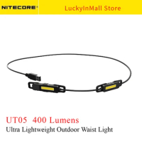 NITECORE UT05 Headlamp Waist Light Split Type Lumen Ultra Lightweight Outdoor Running Camping Trekking Hiking High CRI COB Light