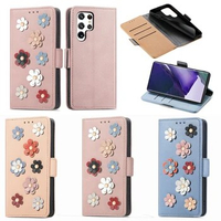 For MOTO EDGE 30 ULTRA X30 Phone Case 3D Embossed Floral Smartphone Wallet Cases For MOTOROLA G POWER 2022 Pure Case Flip Cover