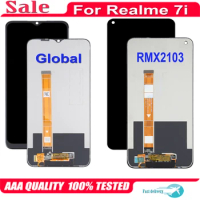 Original For Realme 7i Global RMX2193 LCD Display Touch Screen Digitizer Assembly For Realme 7i RMX2103 LCD