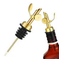 Olive Oil Dispenser Spout Liquor Pour Spout Oil Bottle Stopper Cap Dispenser Sprayer Lock Wine Pourer Sauce Nozzle for Liquor