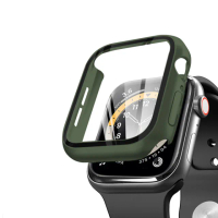 【HH】Apple Watch Series 9/8/7 -45mm-莫蘭迪綠-鋼化玻璃手錶殼系列(GPN-APWS845-PCGP)
