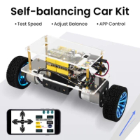 Keyestudio STEM Self-Balancing Balance Robot Car Kit For Arduino Robot Self-balancing Car DIY Electronic Kit APP Control