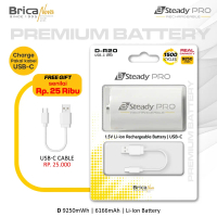 Brica B-Steady PRO D-Size Li-Ion Rechargeable Battery - Premium Battery - Battery Rechargeable - Bat