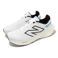 【NEW BALANCE】慢跑鞋 Fresh Foam X 1080 V13 2E 男鞋 寬楦 白 黑 緩衝 運動鞋 NB(M108013A-2E)