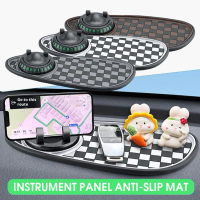 Car Dashboard Anti-slip Mat Multi-function Storage Mobile Number Moving Can Anti-slip Phone C6K0