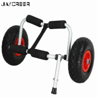 JayCreer Universal Canoe, Kayak &amp; Stand Up Paddle SUP Cart Carrier Trolley With Inflatable Tires