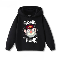 เสื้อฮู้ดเด็ก ดีไซน์ฤดูใบไม้ร่วงและฤดูหนาวล่าสุด พิมพ์ลาย Gravity Falls สร้างแรงบันดาลใจจากอนิเมะ สน