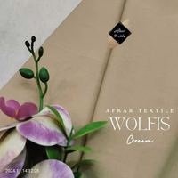 [0.5 METER] Kain Wolfis Premium / Kain Wolpeach Original Import Grade A Super - Lebar 1.5 Meter Crea