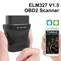 ELM327 V1.5 OBD2 Scanner Bluetooth 4.0 OBD2 Car Diagnostic Tool OBDII Engine Light Fault Code Reader Wireless for IOS Android PC