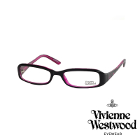 【Vivienne Westwood】英倫搖滾龐克星星光學眼鏡(黑/桃紅 VW203_03)