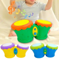 Hand Drums For Kids Children Drum Music Toy Light Up Beating Drum Toy Set With Animal Sounds Hand Drums Educational Instruments