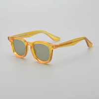 Fashion Vintage Sunglasses Thick acetate frame stereoscopic cut UV400 polarized lenses Vintage women's Prescription sunglasses f