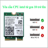 phụ kiện máy tính Card wifi 6E Intel AX211. Băng tần 2.4 ,5 ,6Ghz. Tốc độ 2400Mbps ,tích hợp bluetoo