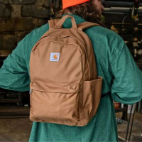 Carhartt卡哈特 Classic Backpack 美國版尼龍雙肩後背包 大容量收納筆電包 防水工裝學生書包 輕巧耐用通勤 耐磨旅行包包 登山露營包 B0000553