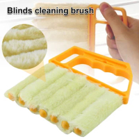 Venetian Blind Brush 7 Slats Washable Removable Blind Cleaner PP + Fiber Shutter Air Conditioner Duster Household Cleaning Tool