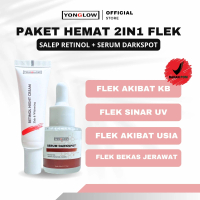 Yonglow Paket 2in1 Serum Darkspot Salep Flek Cina BPOM Penghilang Bintik Hitam Melasma Hiperpigmenta