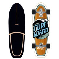 Land Surf Skate Board, S5 Surfskate, Carving Pumping Skateboard, Outdoor Complete Longboard, 30" Cruiser Longboard