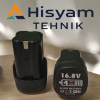 BATERAI MESIN BOR CORDLESS 16.8VOLT LI-ION BATRE 16.8V LI-ION AST MUKETE JLD HILDA XENNON 2 batre