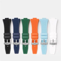 Silicone Watchband for Tissot PRX series Strap Belt Convex End 12mm Bracelet Wrist Strap Bracelet