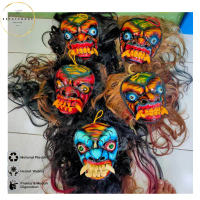 [PROMO MURAH!!!] TOPENG GEDRUK ANAK ANAK Rambut Panjang Foto Asli | Topeng Gedruk Karakter Buto |