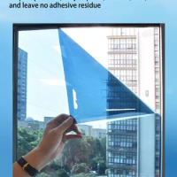 Multi size one-way mirror window film privacy sunscreen glass sticker thermal control reflective film self-adhesive window film