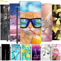Leather Cases For Xiaomi Redmi Note 12 Pro Plus Cover Luxury Wallet Phone Bags For Redmi Note12 Discovery Pro+ Cases Cute Cats