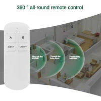 433MHz Rf Remote Control 220V 1/2 Channel Wireless Relay Receiver and On Off Transmitter for Ceiling Fan Light Home Appliance