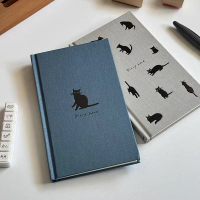 สมุดโน้ต B5ภาพประกอบการ์ตูนลูกแมวสมุดโน้ตปกแข็งทำรายการสมุดวางแผนรายวันของขวัญ2026สมุดนัดหมาย