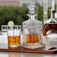 Luxury Glass Decanter Bottle Wine Bottle Whiskey Decanter Container Pourer Wine Carafe Vodka Crystal