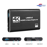 4K screen recording USB3.0 1080P 60FPS game capture HDMI video capture card capture card