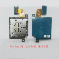 1Pcs Sim Card Reader Tray Socket Slot Holder Connector Plug Flex For Samsung Galaxy Tab S4 10.5 T830 T835 T837 S3 9.7 T825 T827