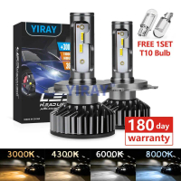 YIRAY 2PCS High quality 110W 12000LM CSP Car Headlight LED H4 H7 H11 Canbus Bulbs H1 9005 9006 9012 