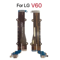 Original For LG V60 ThinQ USB Charger Dock Charging Port Connector Bottom Mic Microphone Circuit Board Flex Cable Repair Part