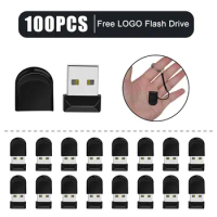 100PCS Mini USB Flash Drive 4G 8G 16GB 32GB 64GB Personalise Pen Drive Memory Stick Pendriver Free Custom Metal Flash Disk Gift