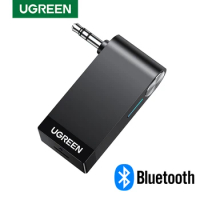 UGREEN AUX Bluetooth Receiver 3.5mm for car Portable Bluetooth Adapter for Car Bluetooth 5.0 for Home Stereo/Wired Headphones