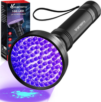 Vansky Black Light UV Flashlights Ultra Bright 100 LED 395nm Ultraviolet Blacklight Detector for Dog